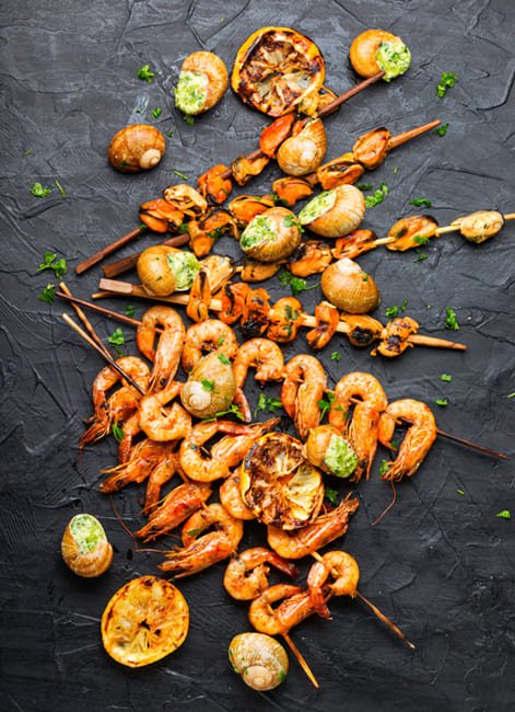 Grilled Shrimp on Skewers